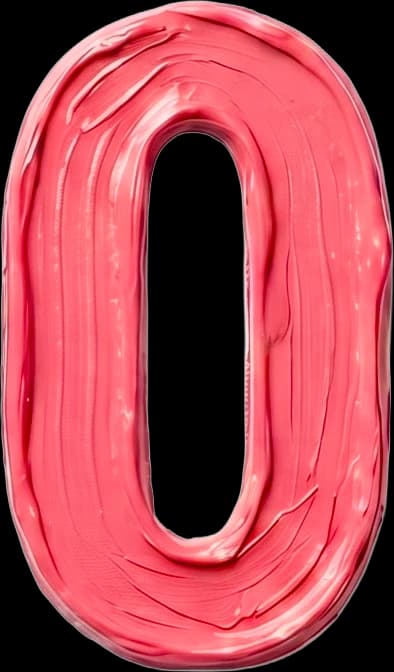 O - Hand-painted letter by kid artist Mia Mai