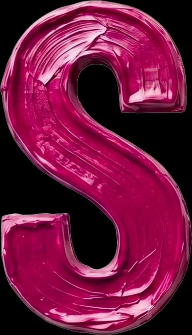 S - Hand-painted letter by kid artist Mia Mai