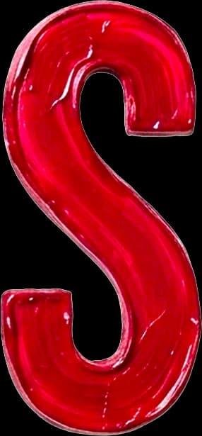 S - Hand-painted letter by kid artist Mia Mai